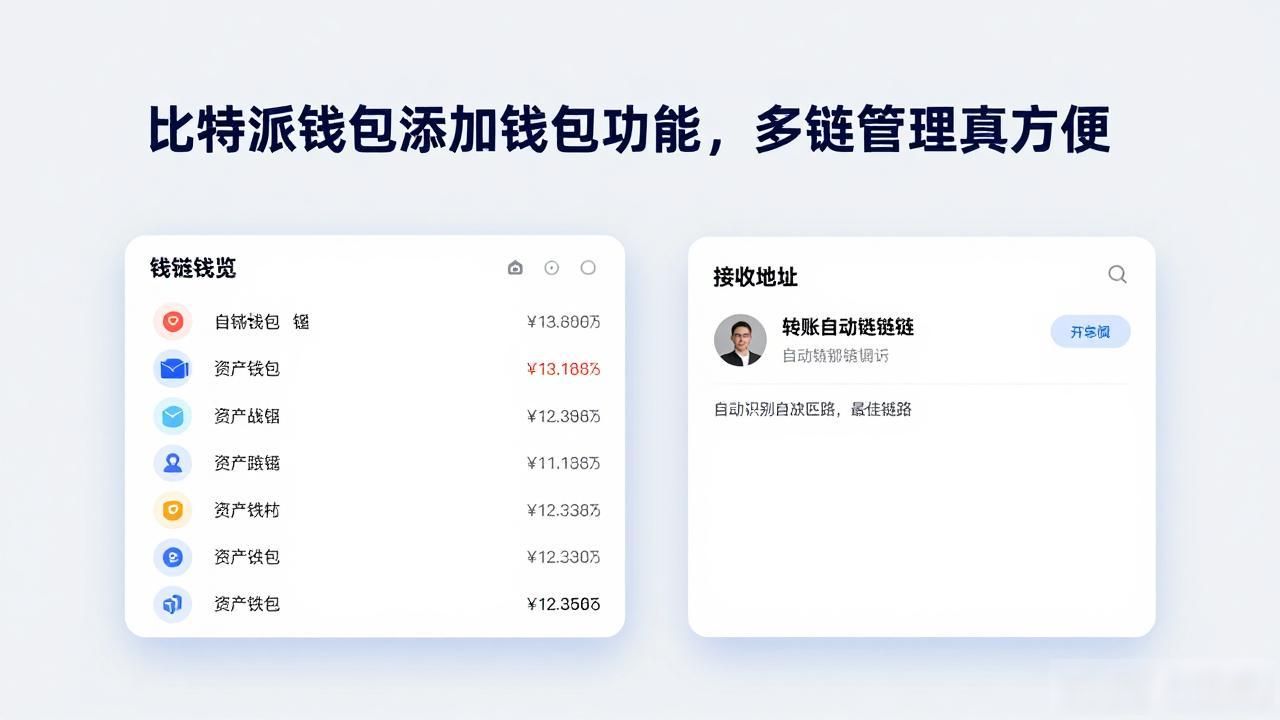 比特派钱包添加钱包功能，多链管理真方便