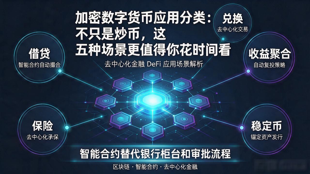 加密数字货币应用分类：不只是炒币，这五种场景更值得你花时间看
