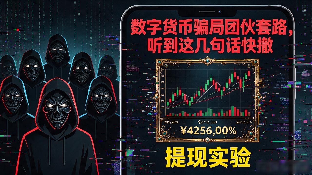 数字货币骗局团伙套路，听到这几句话快撤