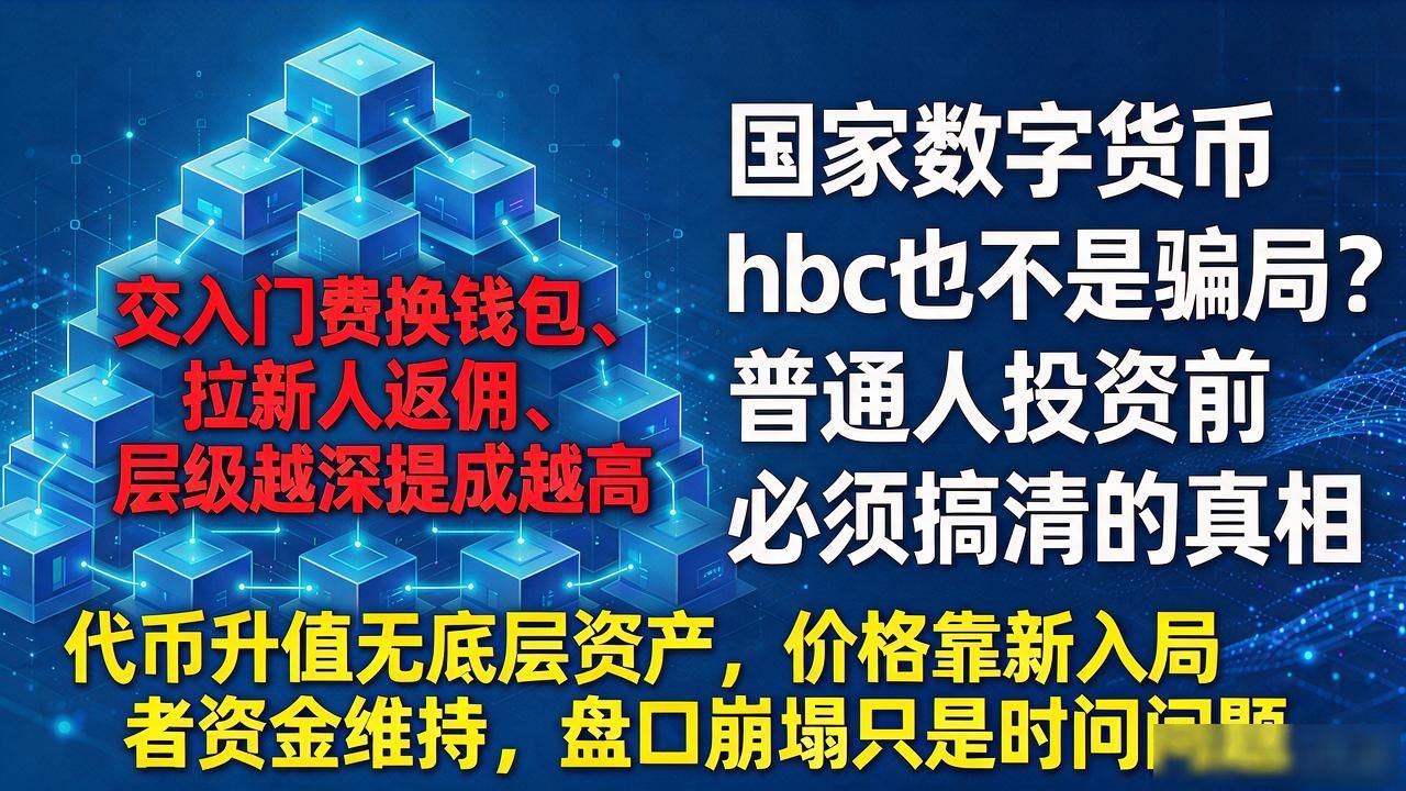国家数字货币hbc是不是骗局？普通人投资前必须搞清的真相