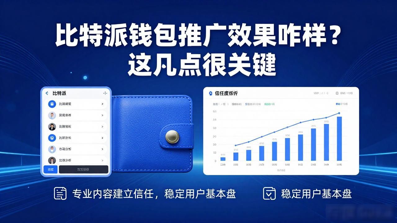 比特派钱包推广效果咋样？这几点很关键
