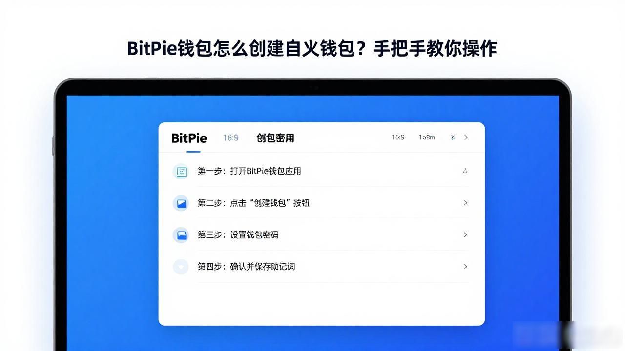 如何在 BitPie 钱包中创建自定义钱包_BitPie钱包创建教程_BitPie钱包密码设置