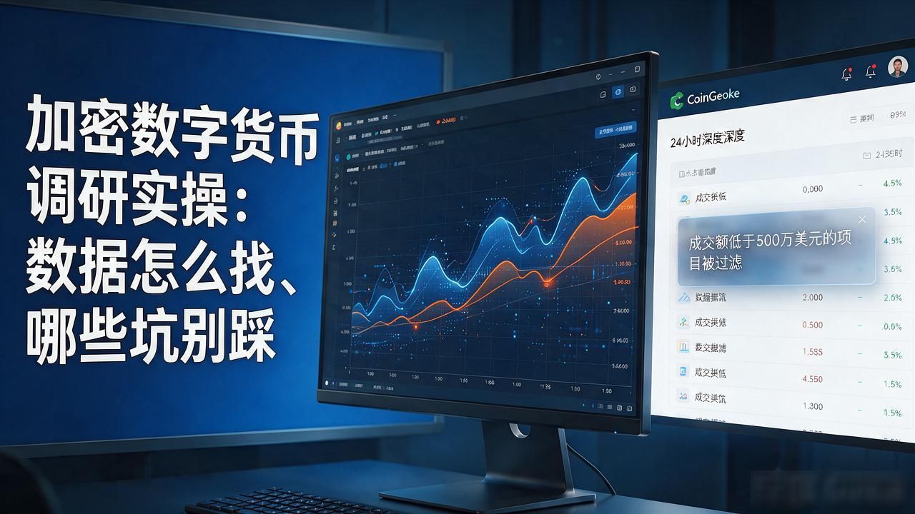 加密数字货币调研实操：数据怎么找、哪些坑别踩