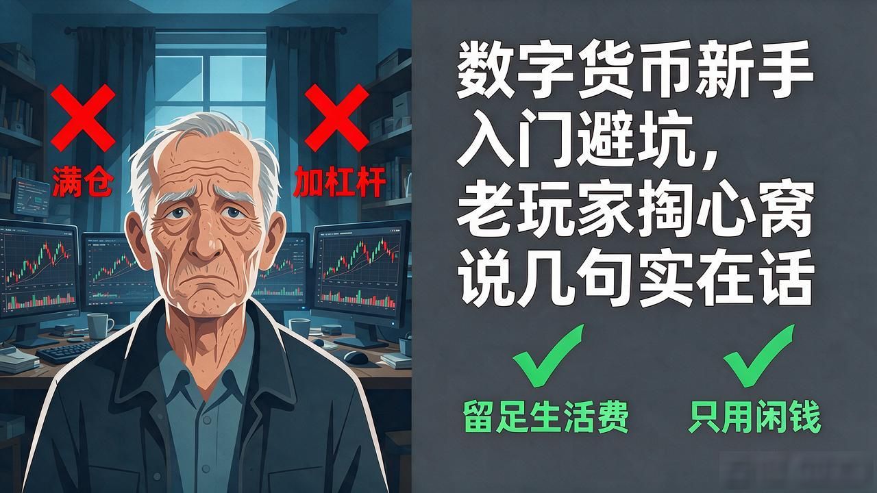 数字货币新手入门避坑，老玩家掏心窝说几句实在话