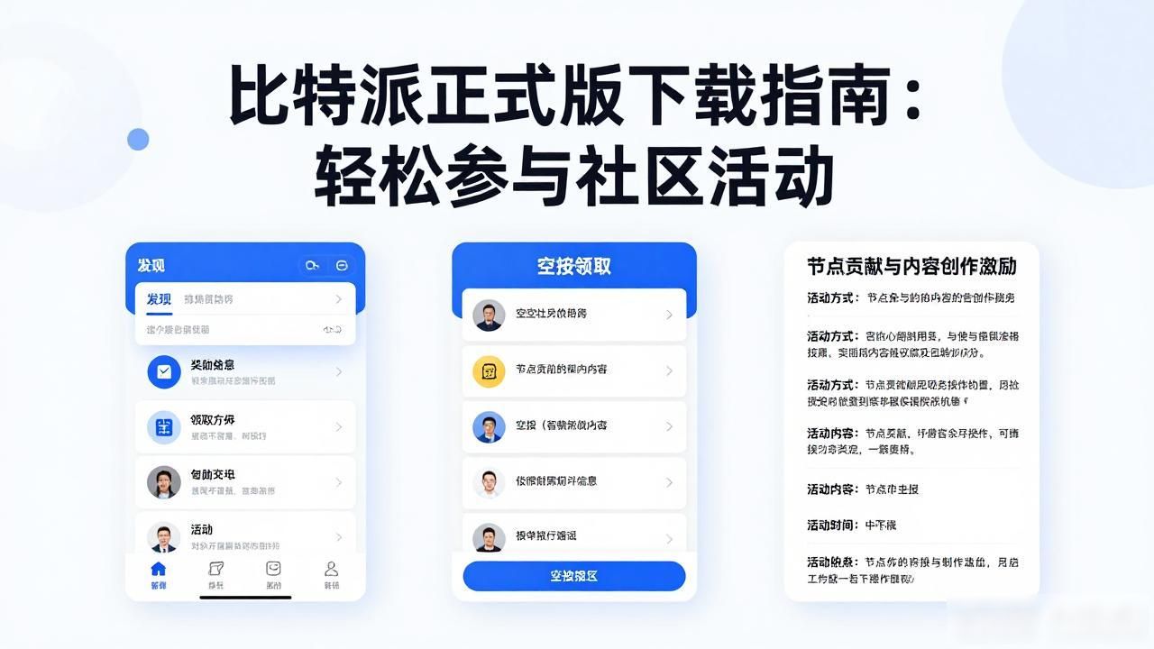 比特派正式版下载指南：轻松参与社区活动