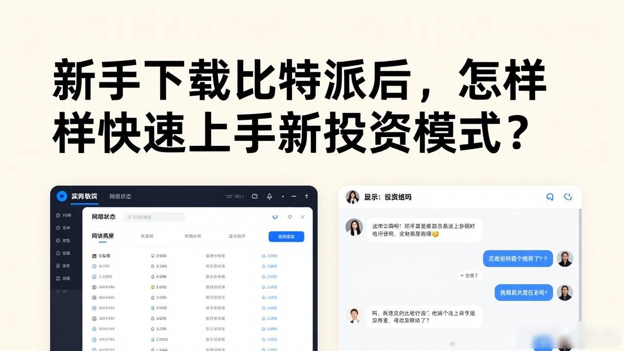 新手下载比特派后，怎样快速上手新投资模式？
