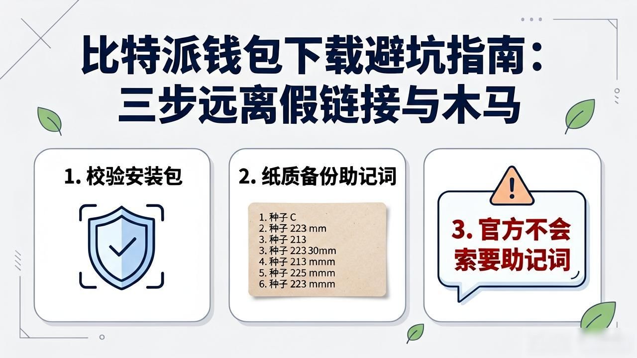 比特派钱包下载避坑指南：三步远离假链接与木马