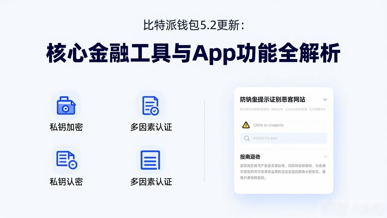 比特派钱包5.2更新：核心金融工具与App功能全解析