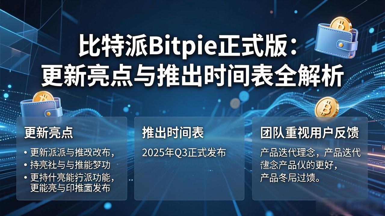 比特派Bitpie正式版：更新亮点与推出时间表全解析