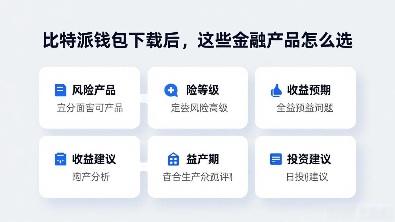 比特派钱包下载后，这些金融产品怎么选