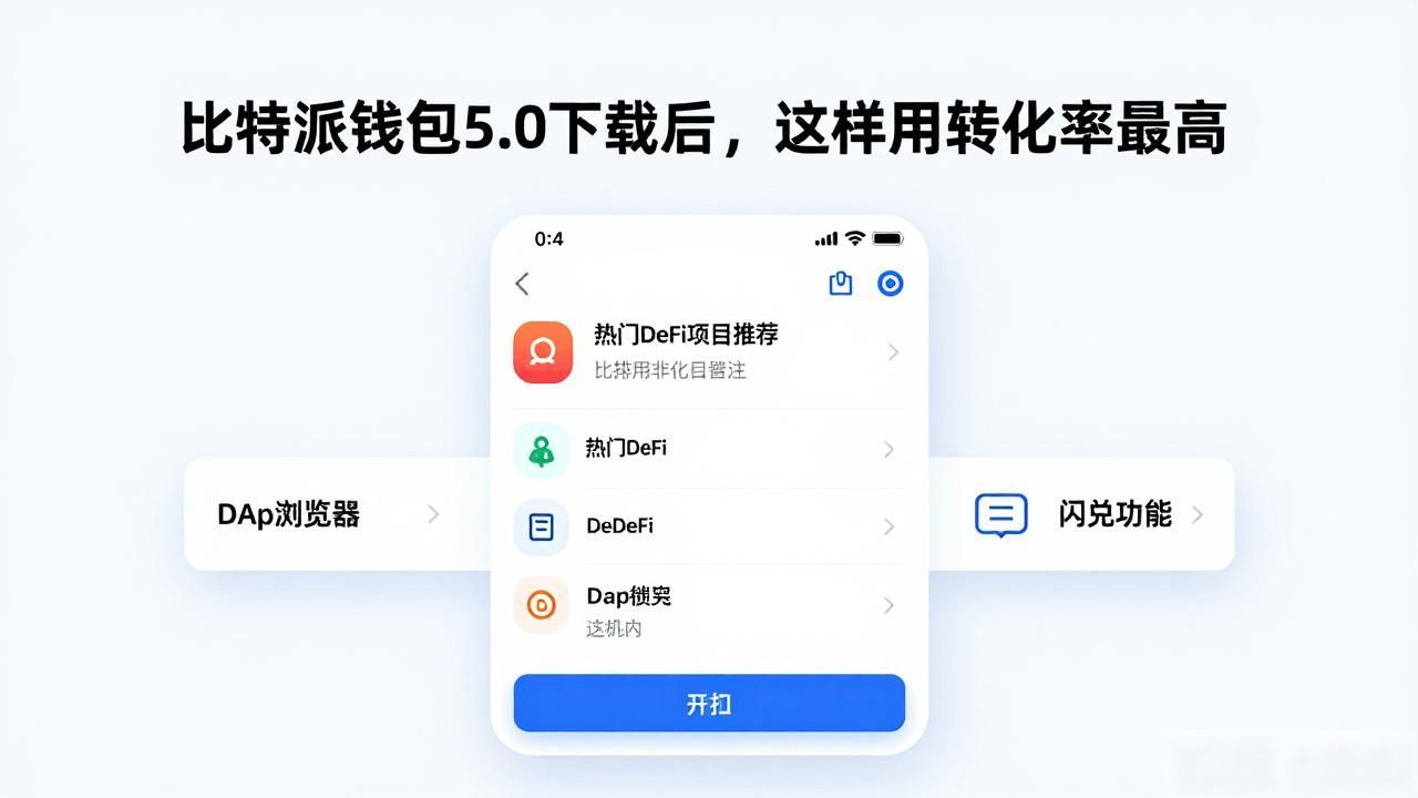 比特派钱包5.0下载后，这样用转化率最高