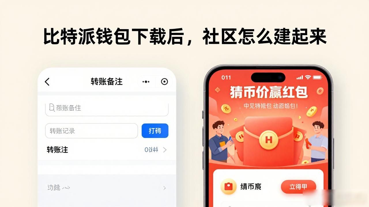 比特派钱包下载后，社区怎么建起来