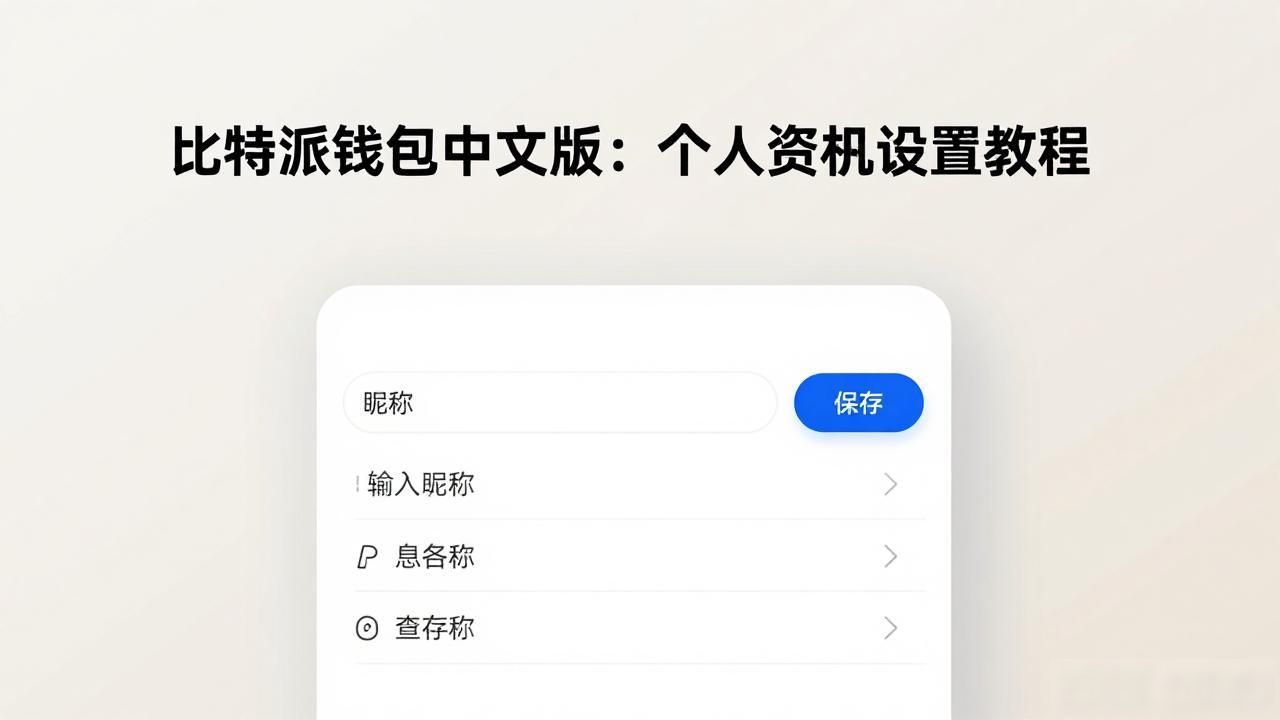 比特派钱包中文版：个人资料设置教程
