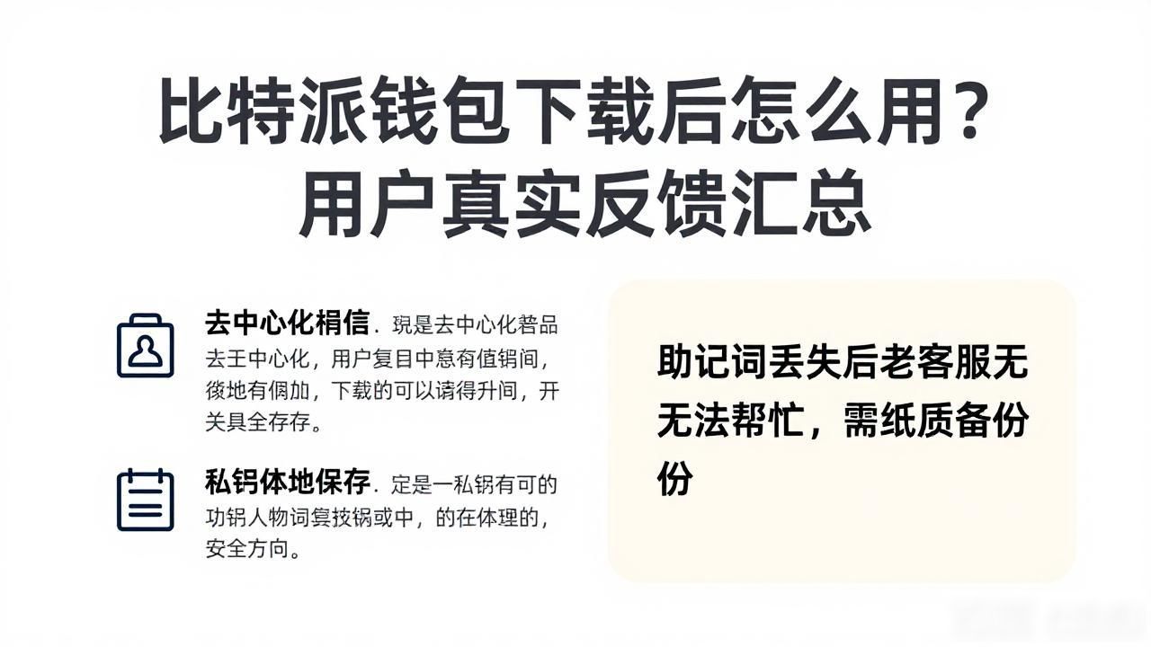 比特派钱包下载后怎么用？用户真实反馈汇总