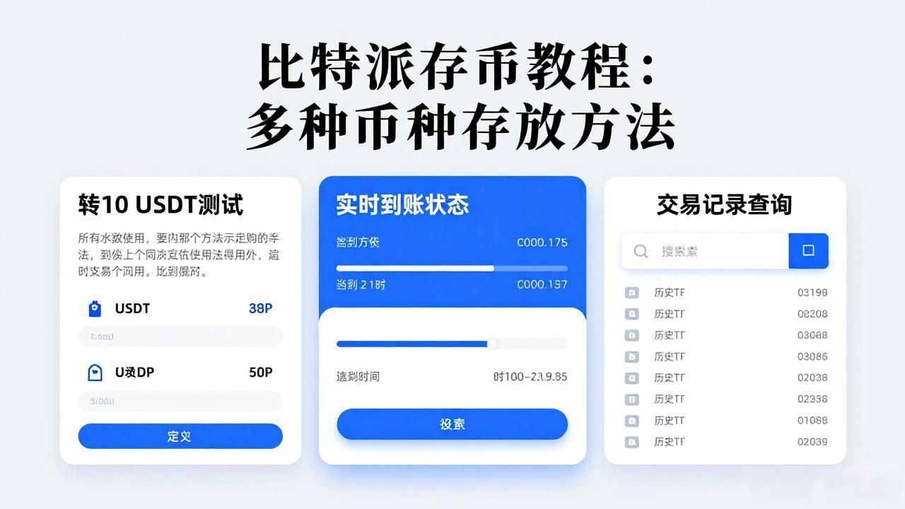 比特派存币教程：多种币种存放方法