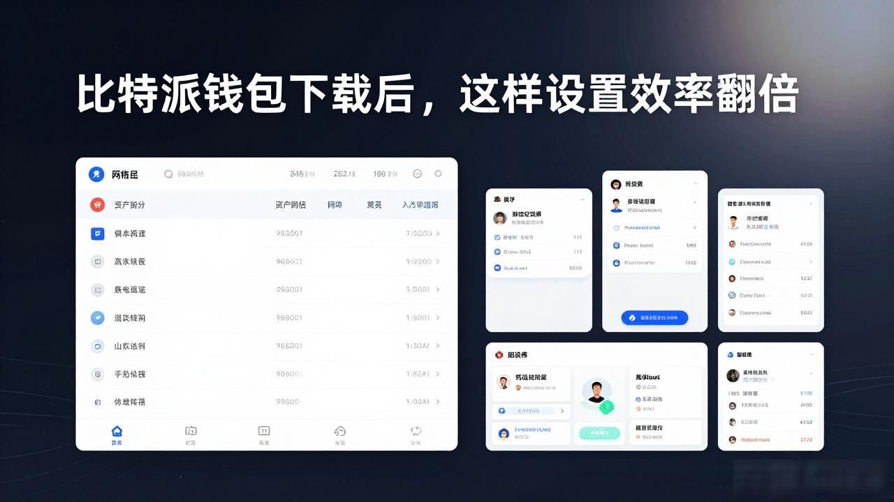 比特派钱包下载后，这样设置效率翻倍