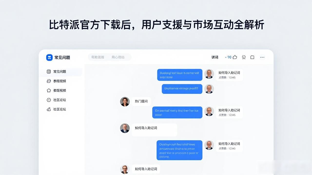 比特派官方下载后，用户支援与市场互动全解析