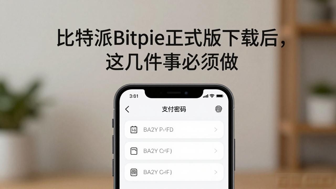 比特派Bitpie正式版下载后，这几件事必须做