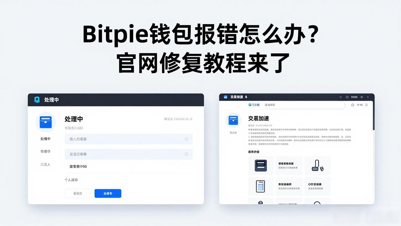Bitpie钱包报错怎么办？官网修复教程来了